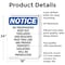 Signmission No Trespassing Keep Out Tidelands OSHA Notice Sign, Aluminum, 18in W x 24in L, 2PK OS-2PACK-NS-A-1824-V-14927 - alternate 4